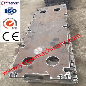 Q345B Stål High Precision Custom Fixing Plate bearbejdet af CNC Gantry Boring og Fræsning Machine